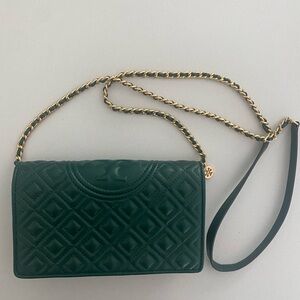 Green Tory Burch bag
